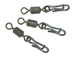 Solvkroken Extreme Snap Wirbel - 10 Angelwirbel zum Spinnangeln & Pilken, Meereswirbel zum Spinnfischen & Pilkangeln, Größe/Tragkraft:Gr. 3 / 29mm / 30kg