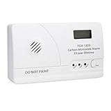 Smartwares FGA-13031 Kohlenmonoxidmelder, 10 Jahre Nutzungsdauer, 85 dB lauter Alarmton, Batterieanzeige und Testknopf