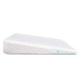 Kentan Keilkissen Ben MatratzenKeil Orthopädische BettKeil Kissen Kissenkeil für Boxspringbett Schaumstoff Matratzenerhöher Bettkeilkissen 36 x 32 x 7cm Weiß There Well-Designed