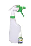 Putzen wie die Profis Überkopf-Sprühflasche mit verstellbarem Sprühkopf | 600 ml (grün)
