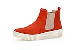 Gabor Damen Sneaker, Frauen Chelsea Boots,Best Fitting,Optifit- Wechselfußbett, flach Damen Frauen weibliche Lady Ladies feminin,rot,41 EU / 7.5 UK