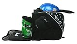Driver13 Kinder Skischuhtasche Skistiefeltasche mit Helmfach für Hart Softboots Inliner und Bootbag Tasche schwarz