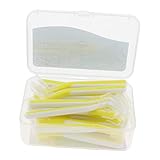 22x Zahnbürsten Handzahnbürsten für Erwachsene, Mit Bürstenköpfe Verschiedene Größen - Gelb 0,4 mm