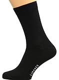 Max Lindner 5 Paar hochwertige Herrensocken Marke 95% Baumwolle 5% Elasthan (45-47, schwarz)