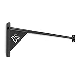 Capital Sports Wacon 170 Wall Bar Klimmzugstange Reckstange Verbindungsstück 170 cm für Wandmontage (inkl. Befestigungsmaterial, Metall, Griffstange 3,2 cm Durchmesser) Schwarz