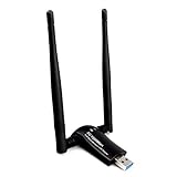 sumgott WLAN Adapter USB, 1200Mbit/s WLAN USB 3.0 Adapter WiFi Stick USB WiFi Dual Band 5dBi 5.8G/867Mbps+2.4G/300Mbps 802.11ac WLAN Adapter für PC Desktop Laptop Windows 10 8 7 XP Vista Mac OS X