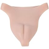 IVITA Silikon Höschen Herren Camel Toe Panty Crossdresser Panty Silikon Tanga Man Transgender, Beige, 24x21cm