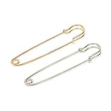 ZADAWERK® Sicherheitsnadel - Extra Groß - Gold & Silber - 20 Stück