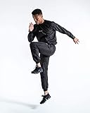 BOXRAW Hagler Professioneller Saunaanzug Top & Hose Nicht-rip Gewichts Verlust Trainingsanzug Boxen MMA Ausbildung Fitnessstudio (XL)