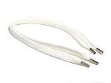 REMA 1 Paar Schnürsenkel Weiss - flach - breit - von 20 cm - 500 cm (210 cm, Weiss)