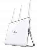 TP-Link Archer C9 Dual Band WLAN Router (1300Mbit/s (5GHz) + 600Mbit/s (2,4GHz), 4 Gigabit LAN Port, 1GHz Dual-Core Processor, USB 3.0 + 2.0 Ports, Print/Media/FTP/Server, App Steuerung) weiß