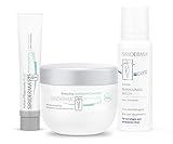 SIRIDERMA® Pflege-Set bei Neurodermitis | Basische Gesichtspflege | ohne Duftstoffe | Badekonzentrat, Pflegecreme, Reinigungsmilch | 3 Probiergrößen gratis