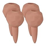 Relaxdays Bewässerungskugeln Ton, 4er Set, Durstkugeln Ø 6cm, Keramik, dosierte Bewässerung für Topfpflanzen, Terracotta