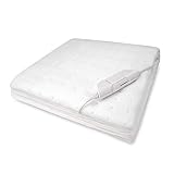 Medisana HU 662 Wärmeunterbett, 150 x 80 cm, Abschaltautomatik, Überhitzungsschutz, 6 Temperatursstufen, waschbar, Matratzenheizung für alle gängigen Matratzen geeignet