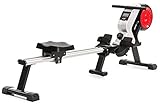 SportPlus Rudergerät klappbar für zuhause - 8 Stufen, leises & wartungsfreies Magnetbremssystem, kugelgelagerter Rudersitz, Rudermaschine mit Trainingscomputer, TÜV-geprüft, SP-MR-020