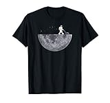 Astronaut Mit Rasenmäher - Mond Mondlandung Planet Lustig T-Shirt