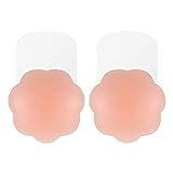 MELLIEX Nipple Cover - Silikon-Gel Brustaufkleber Damen BH Nippelabdeckung Selbstklebend hochdrücken & Wiederverwendbar, Kleidern und Badebekleidung (1 Paar Blume, M)