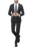 keskin collection Anzug Herren Schwarz oder Blau Slim Fit Anzug Herrenanzug NEU (XS)