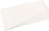 Herlitz 10838506 Trennstreifen Trapez 120x230 mm, Inh.100, weiß