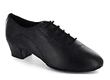 MINITOO Herren Glattleder Ballsaal Tanzschuhe Schwarz EU 44