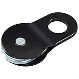 Tidyard 4 Tonnen Umlenkrolle für Seilrollen Seilwinde - aus pulverbeschichteter Stahl,für alle Seile mit einem Durchmesser zwischen 1 und 8 mm geeignet 78,2 x 34 x 143 mm (L x B x H) Schwarz