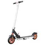 Freego E Scooter, Elektro Scooter 25km/h, 6Ah 350W Faltbar Elektroscooter Klappbar E Roller, bis zu 30KM Reichweite, APP Control, E-Scooter für Jugendliche und Erwachsene (Weiß)