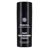 FIDENTIA Premium Schütthaar zur Haarverdichtung & Ansatzkaschierung Haarpuder | Streuhaar 100% natürlich & vegan aus Baumwolle - Dunkelbraun