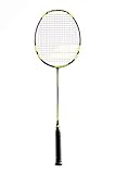 Babolat Power Light Badminton Schläger Allround Racket schwarz/gelb besaitet + inklusive Tragetasche