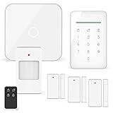 ELRO AS90S Home+ Smart Alarmanlage-WiFi-GSM Funktion-Bestens getestet-Mit Basisstation, Bedieneinheit, Bewegungsmelder, 3X Tür-/Fensterkontakt und Funk Key Ring, Komplettes Set