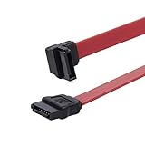 StarTech.com SATA 3 Kabel 15cm gewinkelt - S-ATA III Anschlusskabel bis 6Gb/s - Serial ATA - 90° links abgewinkelt - Rot