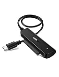 USB C SATA Adapter für 2,5 Zoll SSD und HDD Festplatten Adapter USB 3.1 auf SATA III Typ C SATA Kabel Thunderbolt 3 kompatibel UASP Unterstützung für MacBook Pro, MacBook 2016/2017, Mac Mini usw