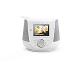 Hama Internetradio mit Digitalradio-Empfang & Handy-Ladefunktion, Smart Radio DIR3200SBT (WLAN/DAB/DAB+/FM, Bluetooth/Spotify Streaming, Stationstasten, Radio-Wecker, App) Mini Internet Radio weiß