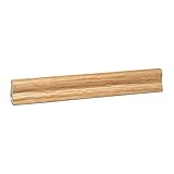 KGM Sockelleiste Eiche für ExPress Clip | Waldberger Echtholz Fussleiste 22x42mm in Oberfläche Eiche | Bodenleiste Länge 2.5m zur unsichtbaren Montage mit KGM ExPress Clip
