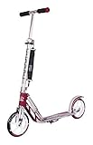 HUDORA 14764/01 BigWheel 205-Das Original mit RX Pro Technologie-Tret-Roller klappbar-City-Scooter, Magenta/Silber