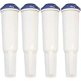 4 Wasserfilterpatronen geeignet für Jura Kaffeevollautomaten mit White Patrone bis Baujahr 2009, nicht für Kaffeevollautomaten mit ENA blue Patrone