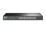 TP-Link T1600G-28PS 24 Port (Gigabit Smart PoE Switch, 4 Combo SFP Slots, Netzwerk-Hub)