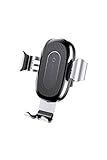 Baseus Handyhalter Smartphone Halterung für Auto Lüftung mit kabellosem Ladegerät Gravity Phone Holder Silber (WXYL-0S)