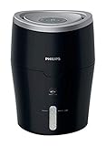 Philips Luftbefeuchter mit hygienischer NanoCloud-Technologie, 1 Stück, schwarz/silber, HU4813/10