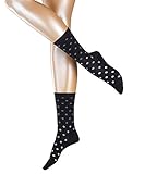 ESPRIT Damen Socken Multicolour Dot - Baumwollmischung, 1 Paar, Schwarz (Black 3000), Größe: 39-42