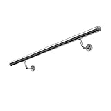 MCTECH® Geländer Edelstahl Handlauf Treppengeländer Wandhandlauf Wandhalter, für drinnen und draußen Treppen Balkon Brüstung (100cm)