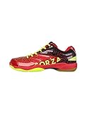 FZ Forza Herren & Damen Sport Badminton Squash Indoor Schuh Court Flyer - Rot - 40,5