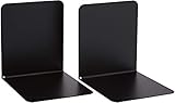 Alco-Albert 4302-11 Buchstützen aus Metall, 130 x 140 x 140 mm, 1 Paar, schwarz