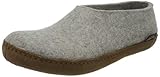 Haflinger Unisex-Erwachsene Emils Choice Slipper Hausschuh, steingraumeliert, 43