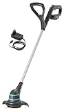 Gardena Akku-Trimmer SmallCut Li-23R: Rasentrimmer, 230 mm Schnittkreis, langlebige Kunststoffmesser, 2 Handgriffe, Li-Ionen-Akku (9822-20)