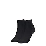 Tommy Hilfiger Damen TH WOMEN CASUAL SHORT SOCK 2P Freizeitsocken, Schwarz (black 200), 39/42 (2er Pack)