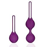 RAVLOVE Premium Liebeskugeln K3- Silikon Liebeskugeln Metall Beckenbodentraining Stärkung der Vaginalmuskulatur - 2 Premium Ben Wa Balls Beckenboden Gewichte Übung Bälle für Frauen