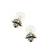 2x 6V Glühlampe/Lampe mit E-Zeichen - P26S - 15W - Roller Motorrad Scheinwerfer