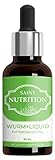 Saint Nutrition® Wurm+ Liquid Vegan, Flüssige Wurmkur & natürliche Entwurmung - besonders zu empfehlen für den Hund und die Katze - für Katzen und Hunde