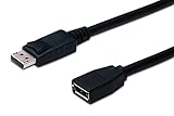 DIGITUS DisplayPort-Verlängerungskabel St/Bu - Full-HD - 2m - mit Verriegelung, 60Hz - Kompatibel mit Oculus Rift S