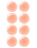 Arctic Penguin Nippel Abdeckungen Wiederverwendbar Nipple Cover Silikon Wasserfest Hautfarben für Frauen Gel Nippelpads Sexy Selbstklebend Nippelabdeckung Bikini Brustwarzenabdeckung (Runde-4)